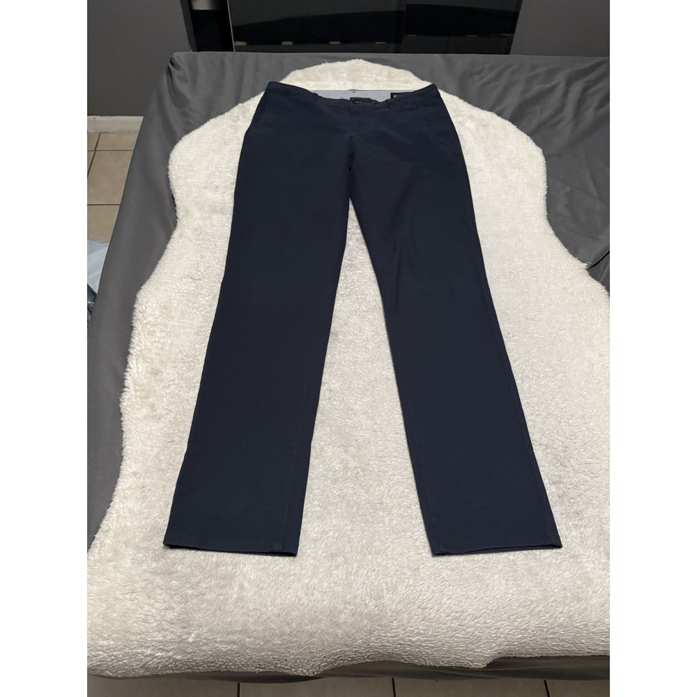 Bonobos Slim Men's Navy Blue Chino Pants Size 33x34 Trousers Stretch
